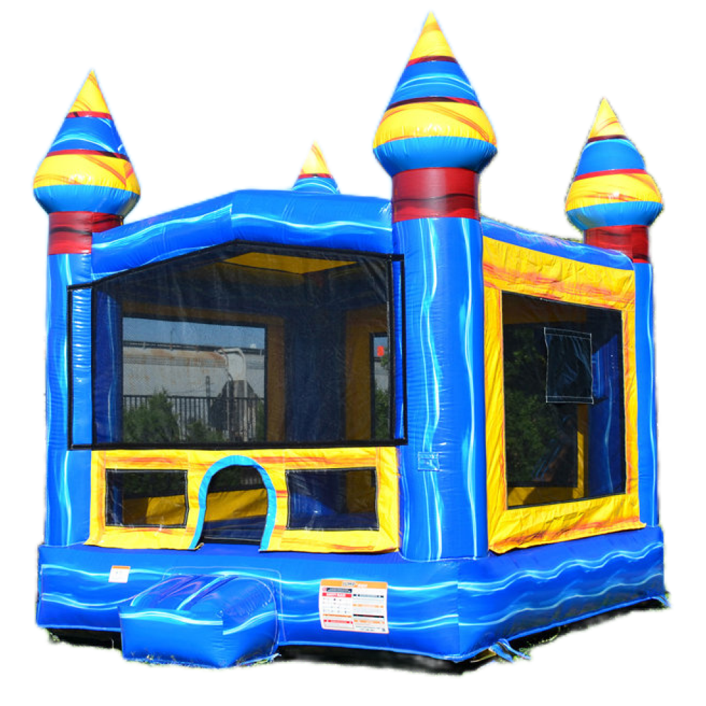 Big Blue Castle Bounce House 3