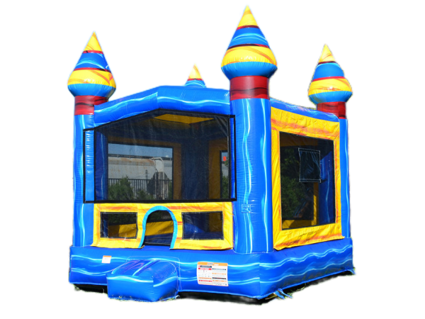 Big Blue Castle Bounce House 3